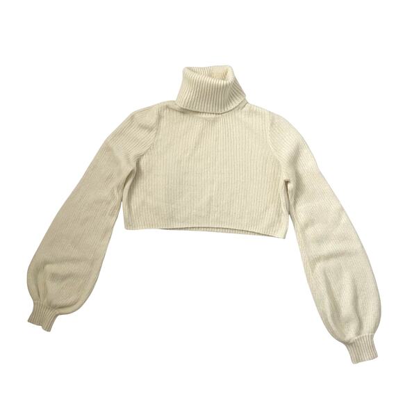 Camila Coelho REVOLVE Cesare Cropped Sweater - Cream - Size S - Picture 3 of 7